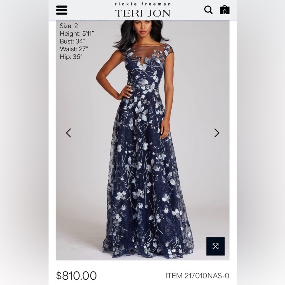 Embroidered lace illusion gown